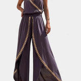 Lorraine - Robe Mono Détails Dorés