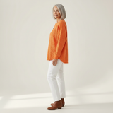 Hélène - Pull uni en maille gaufrée