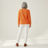 Hélène - Pull uni en maille gaufrée