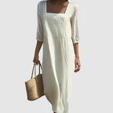 Nadia - Robe Décontractée en Lin
