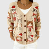 Cardigan en Maille Confortable Boutonné
