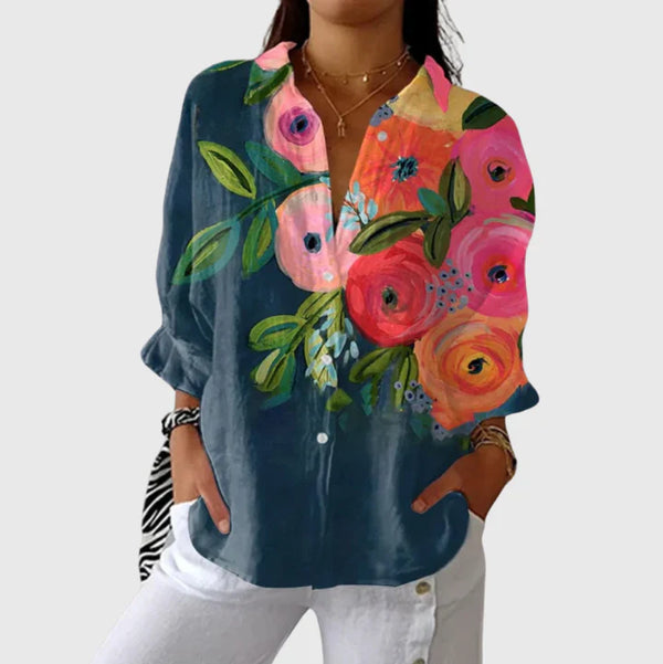 Yvonne - Blouse imprimée légère et colorée