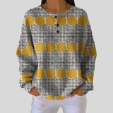 Thérèse - Pull à motif géométrique vintage