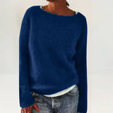 Valérie - Pull douillet bleu marine