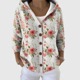 Cardigan Confort à Capuche en Maille