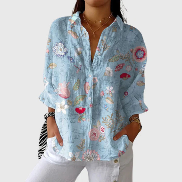 Odette - Blouse imprimée légère et colorée