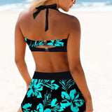 Sidonie - Maillot de Bain Taille Haute avec Imprimé Floral