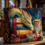 Sac Artisanal — Le Dragon et les Livres Anciens