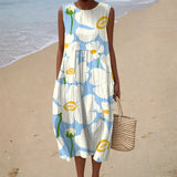 Robe d’Été Confortable Sans Manches