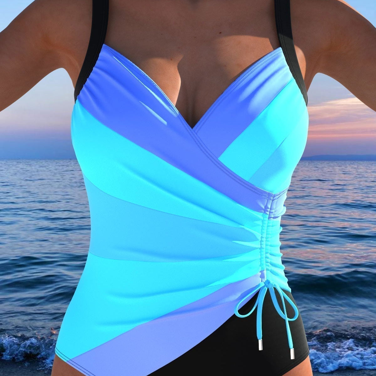 Éloria – Maillot de bain élégant à imprimé coloré