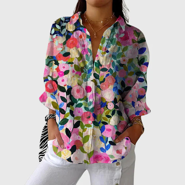 Renée - Blouse imprimée légère et colorée