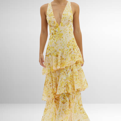 Marine - Robe Longue Élégante