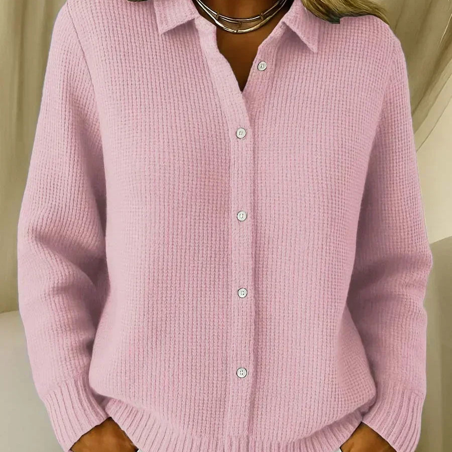 Héloïse - Cardigan en maille à trame marquée