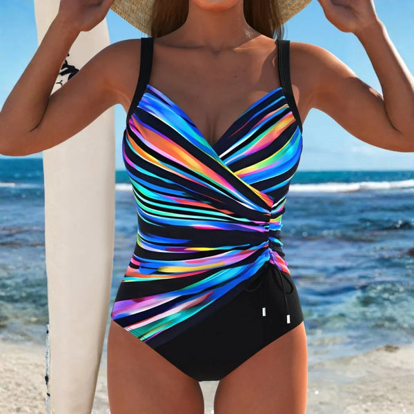 Éloria – Maillot de bain élégant à imprimé coloré