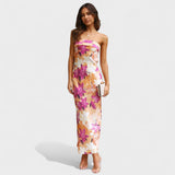 Carmelle - Robe en satin sans manches