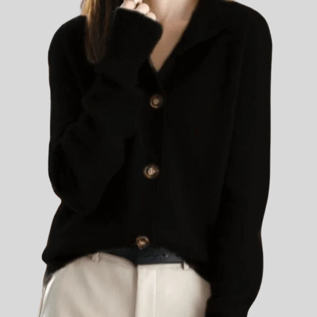 Claire - Cardigan en Cachemire Style Rétro