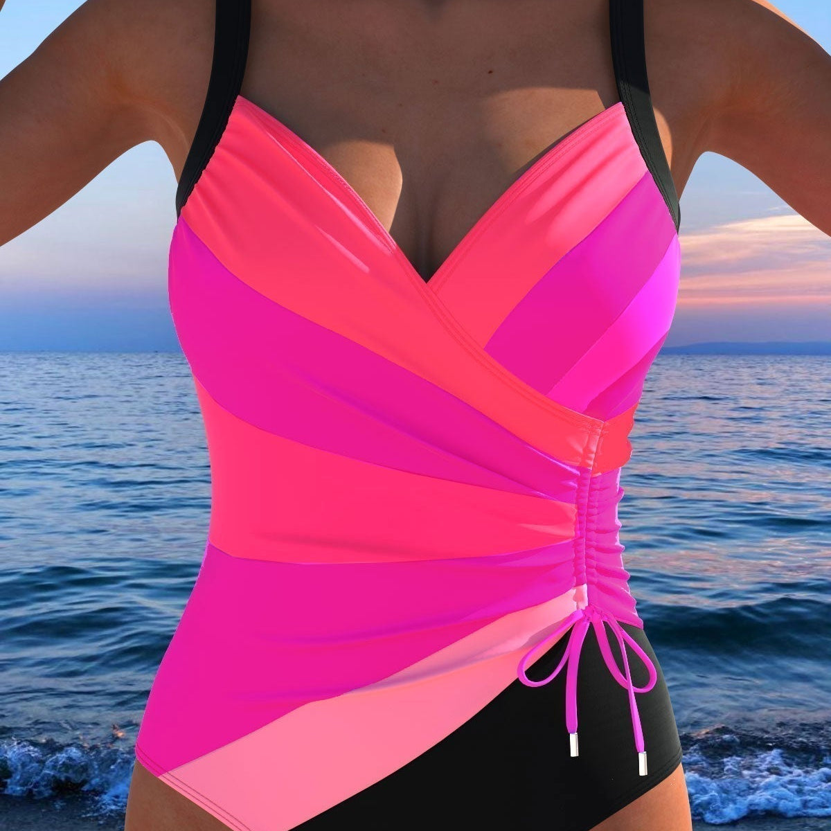 Éloria – Maillot de bain élégant à imprimé coloré