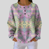 Amandine - Pull à motif kaléidoscope pastel