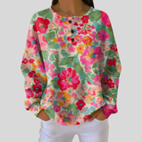 Margaux - Pull à fleurs colorées