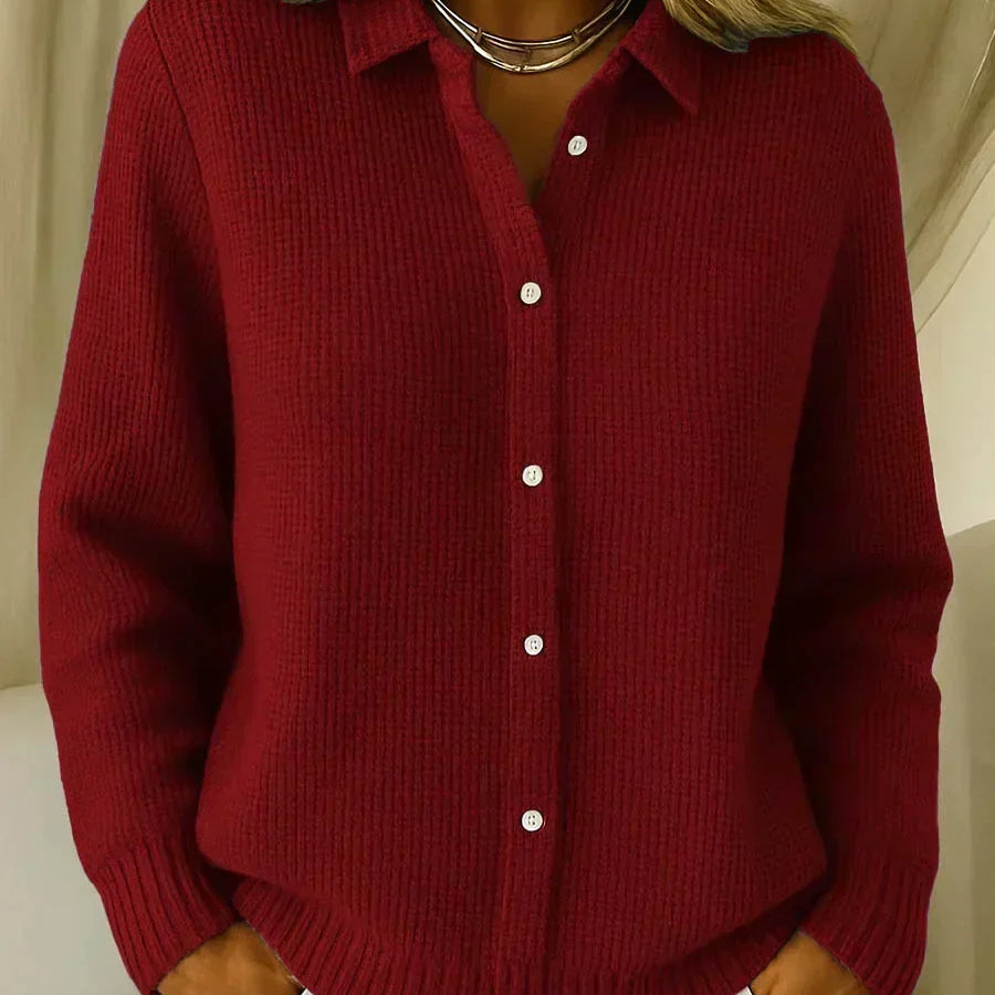 Héloïse - Cardigan en maille à trame marquée