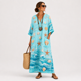 Estelle - Kaftan Turquoise Marine