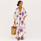 Lucie - Kaftan Blanc Floral