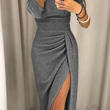 Nathalie - Robe chic à épaules dénudées