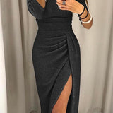 Nathalie - Robe chic à épaules dénudées