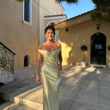 Barbara - Robe Maxi en Satin