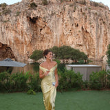 Barbara - Robe Maxi en Satin