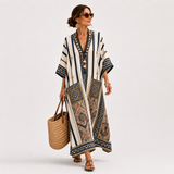 Anastasie - Kaftan Rayures Grises