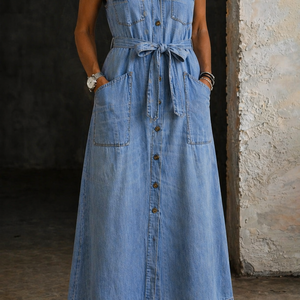 Sandrine - Robe en Denim