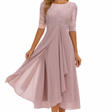 Valentine - Robe en Dentelle à Manches 3/4