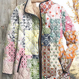 Rolande - Veste matelassée en patchwork de médaillons