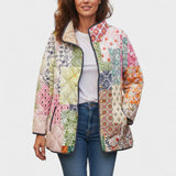 Rolande - Veste matelassée en patchwork de médaillons