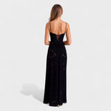 Véronique - Robe maxi en dentelle florale
