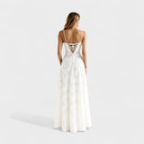 Véronique - Robe maxi en dentelle florale