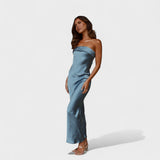 Carmelle - Robe en satin sans manches
