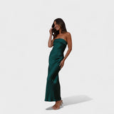 Carmelle - Robe en satin sans manches