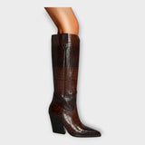 Sidonie - Bottes à motif croco