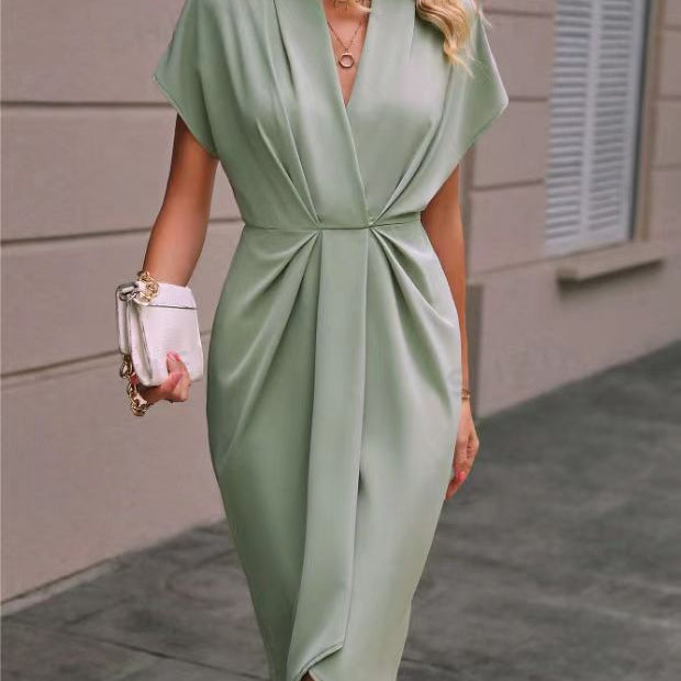 Maïa - Robe Midi Enveloppe