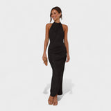 Camille - Robe longue plissée