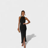 Camille - Robe longue plissée