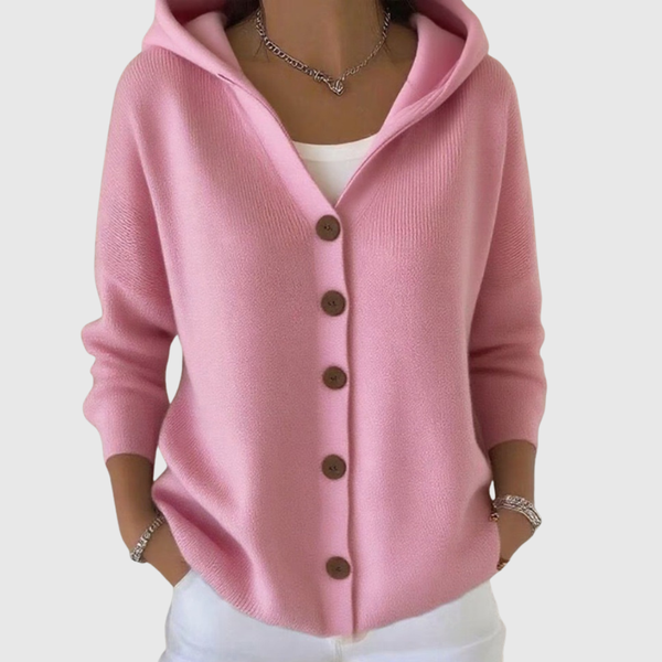 Lucienne - Cardigan Confort à Capuche en Maille