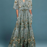 Inès - Robe maxi florale élégante
