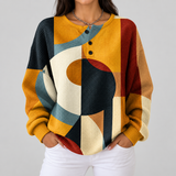 Léa - Pull à motif géométrique