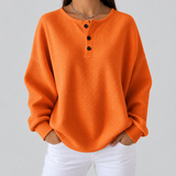 Hélène - Pull uni en maille gaufrée