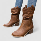 Suzanne - Bottes en cuir orthopédiques