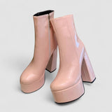Carine - Bottes à plateforme et talon haut