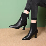 Coralie - Bottes à plateforme en cuir